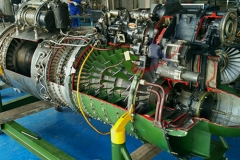 航空发动机 WP-6甲涡轮喷气发动机四分之一剖视状态