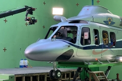 影视道具曾用于湖南卫视电视剧《急速救援》拍摄的AW-139直升机